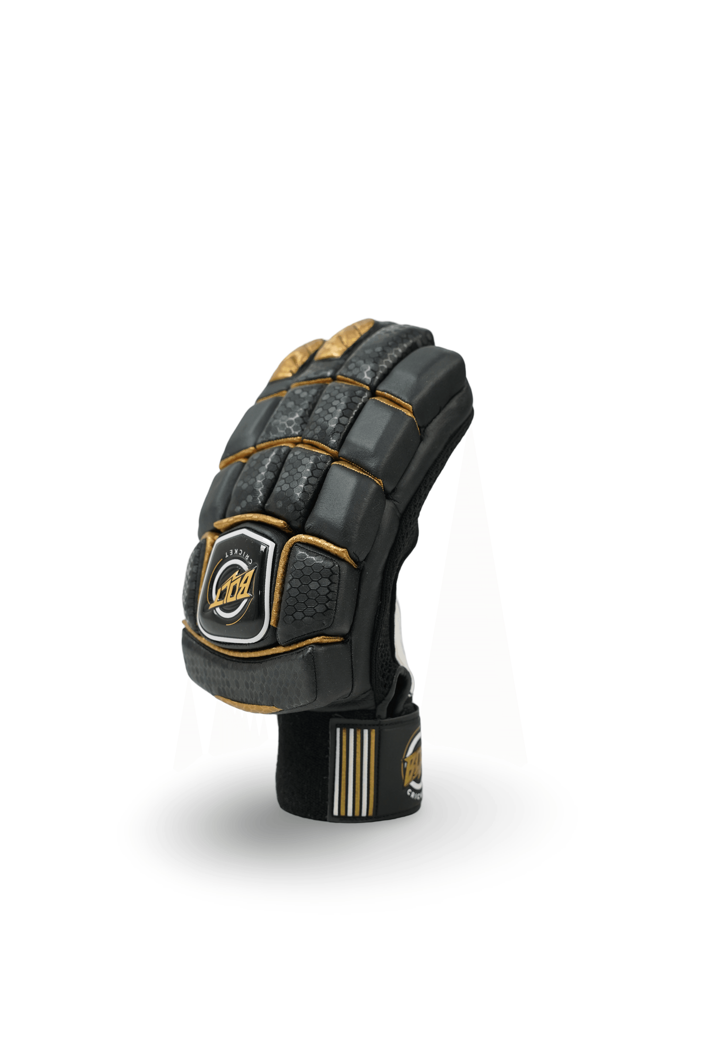 Bolt Predator Batting Gloves - Black/Gold-1