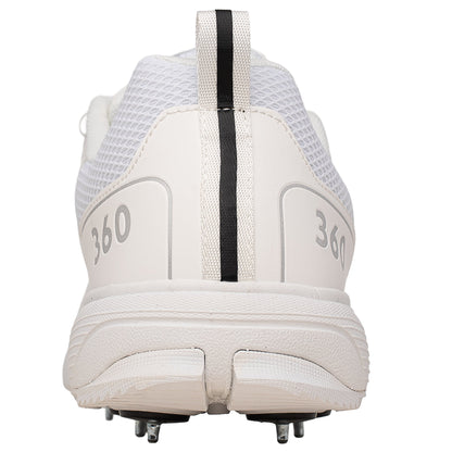 Newbery 360 Cricket Shoe - Full White Spikes