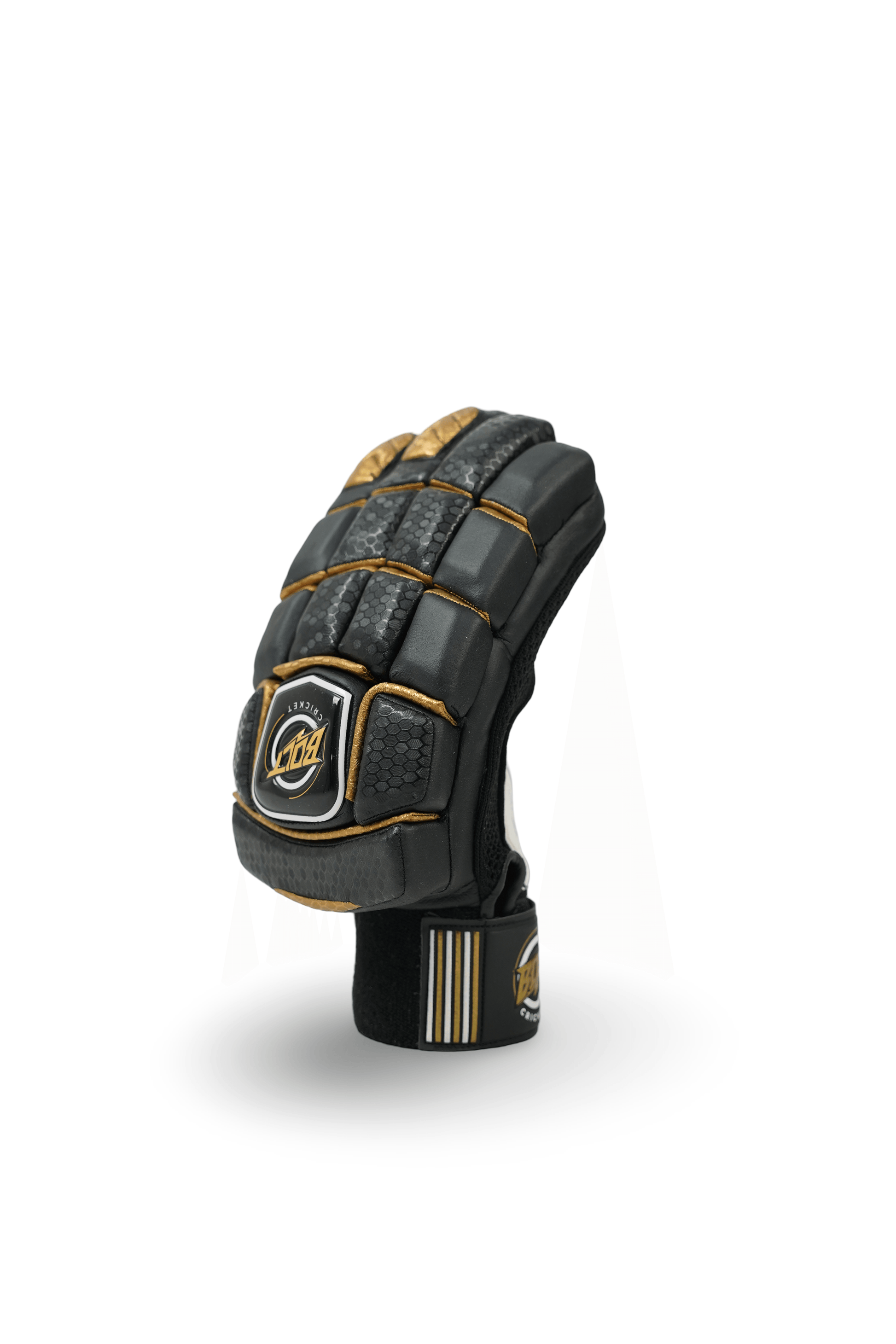Bolt Predator Batting Gloves - Black/Gold-1
