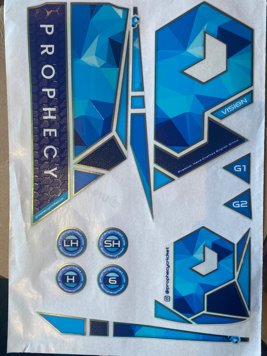 Prophecy Vision Cricket Bat Stickers