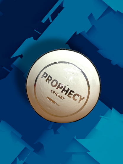Prophecy white cricket match ball
