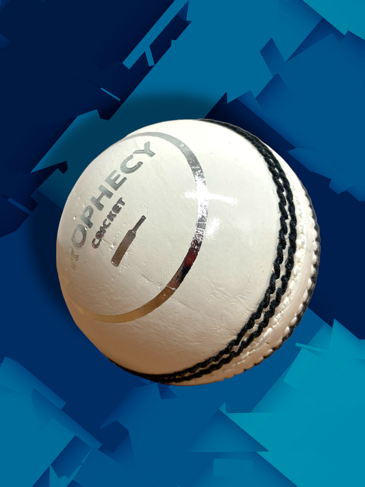 Prophecy white cricket match ball